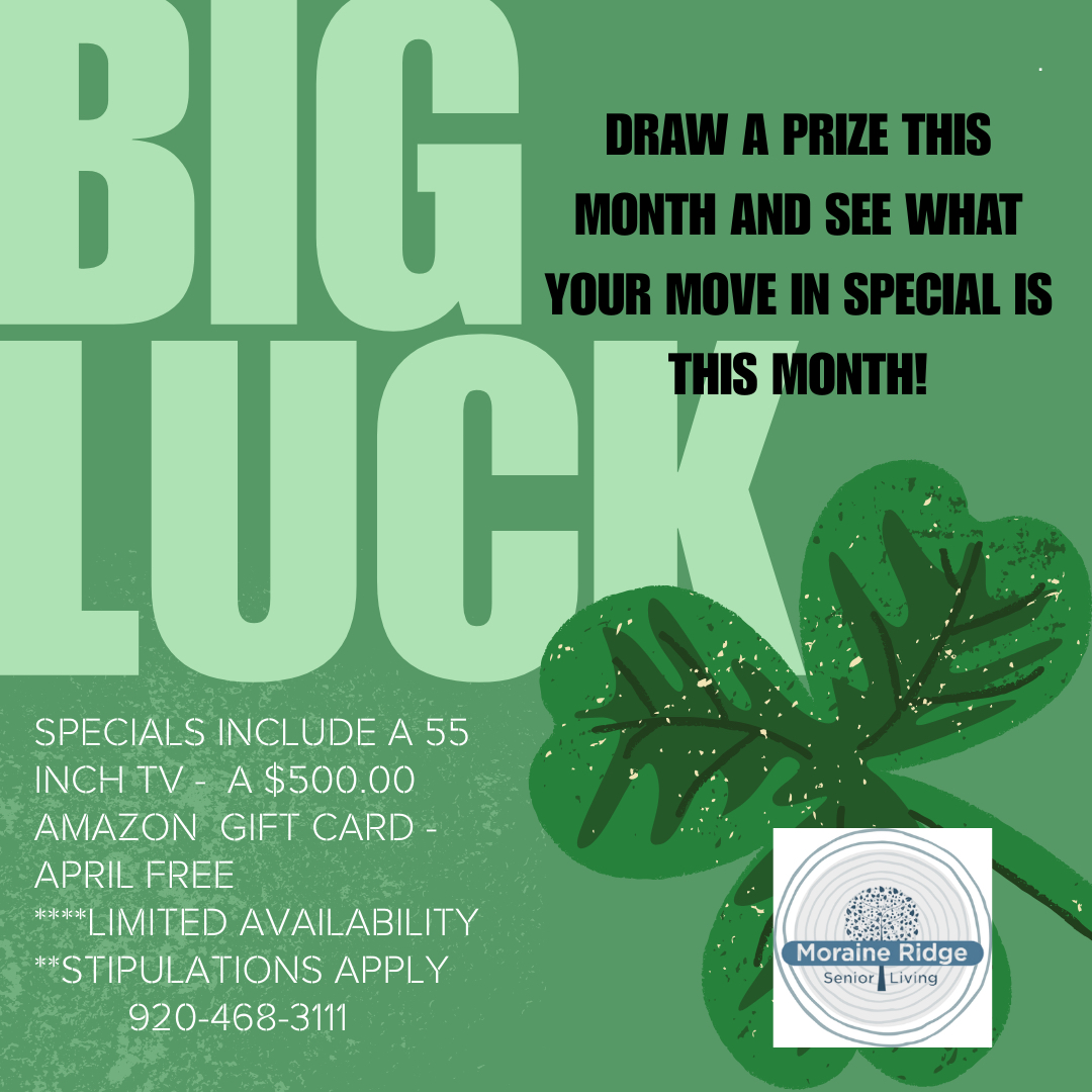 Moraine Ridge | Independent, Assisted & Memory Care | Green Bay, WI - BigLuckSpecial